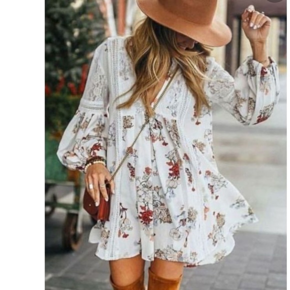 floryday Dresses & Skirts - Floryday Floral Babydoll Festival Dress